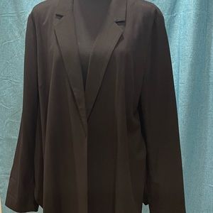 Chico’s Black Blazer Lining Black Polka Dots